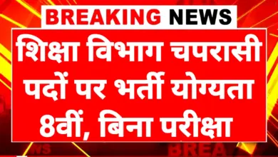 School Peon Bharti 2025